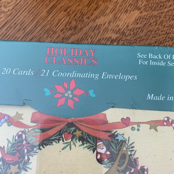 Vtg American Greetings Holiday Classics Made USA Christmas Cards Box Of 20 NIP - Picture 3 of 15
